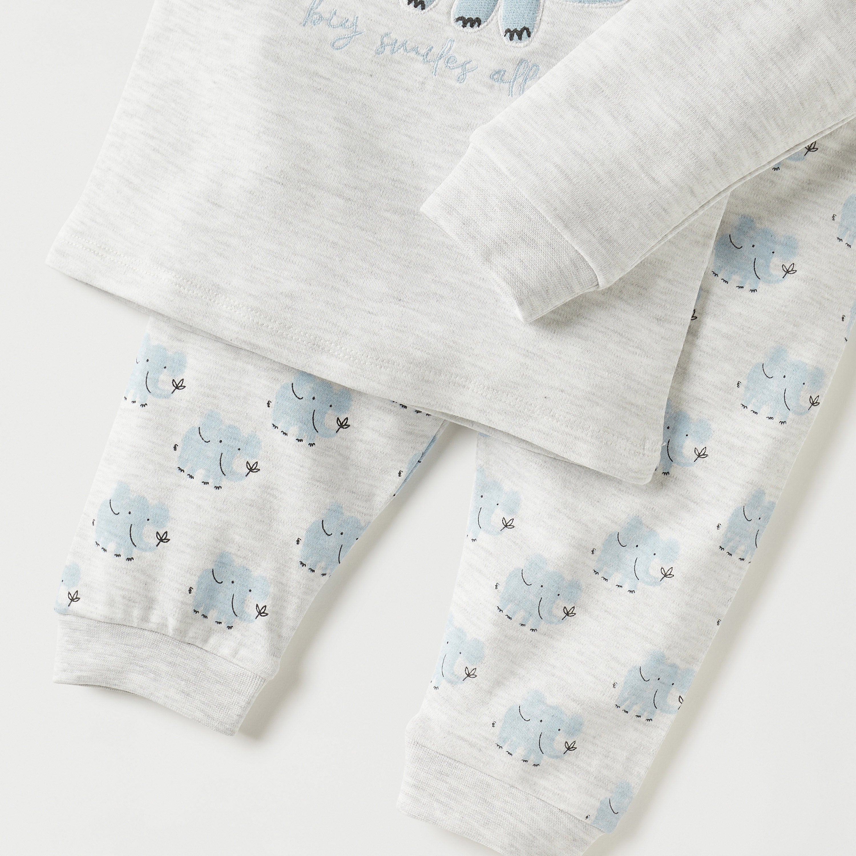 Juniors Elephant Print T-shirt and Pyjama Set