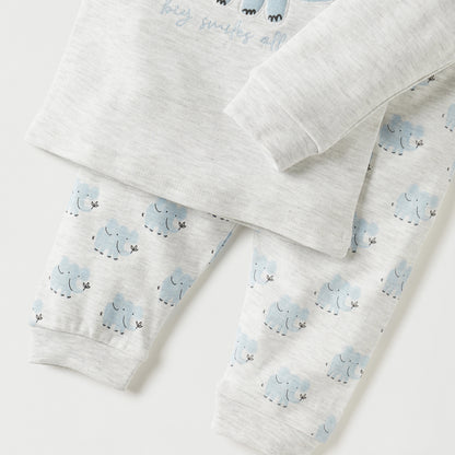 Juniors Elephant Print T-shirt and Pyjama Set
