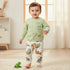 Juniors Cotton Crew Neck Long Sleeves Pyjama Set with Dinosaur Print - Multicolour / 12-18 mths