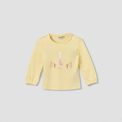 Juniors Pyjama Set with Safari Print - Cotton - Long Sleeves - Henley Neck