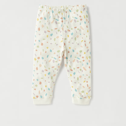 Juniors Smile Applique T-shirt and Printed Pyjama Set