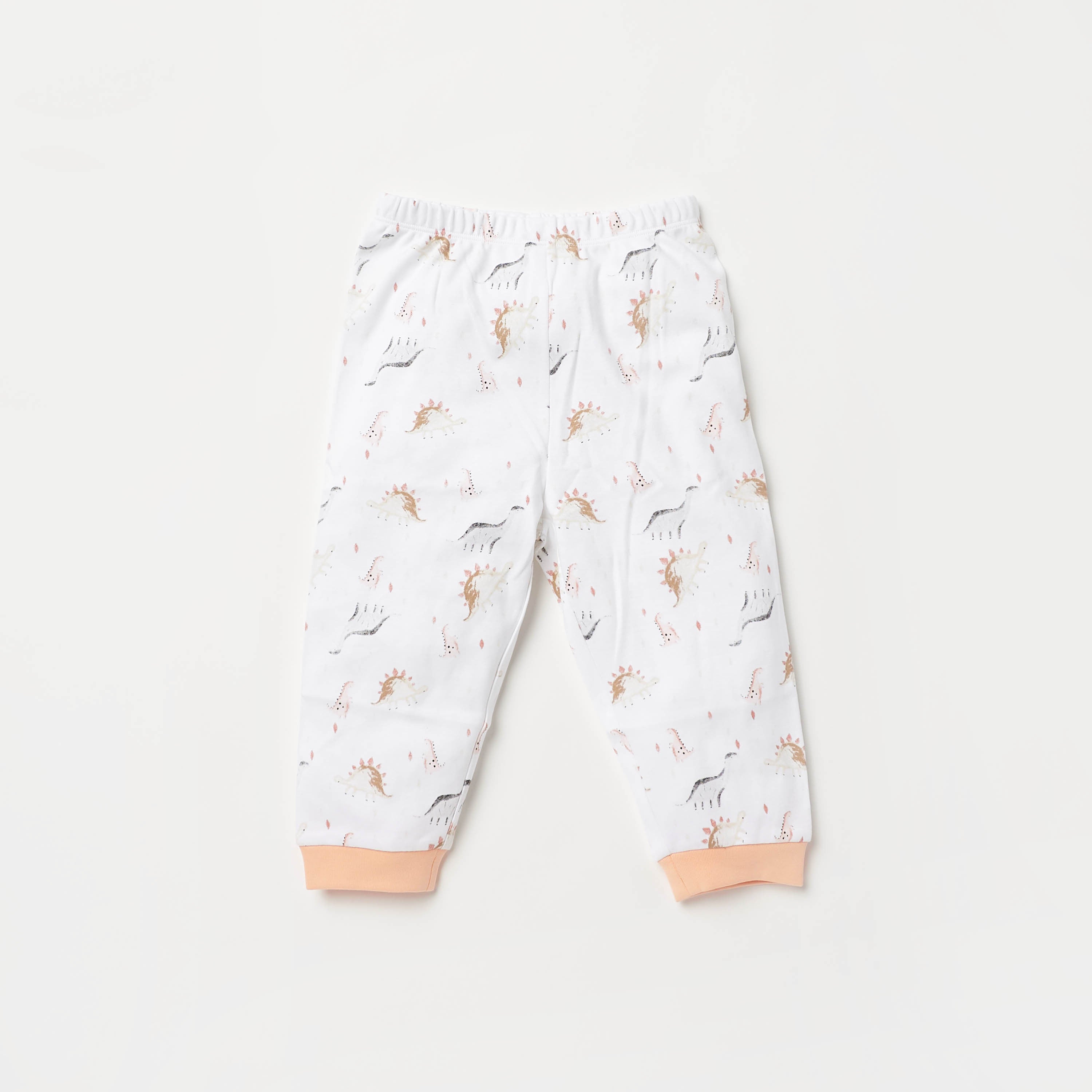 Juniors Dinosaur Print Long Sleeves T-shirt and Pyjama Set