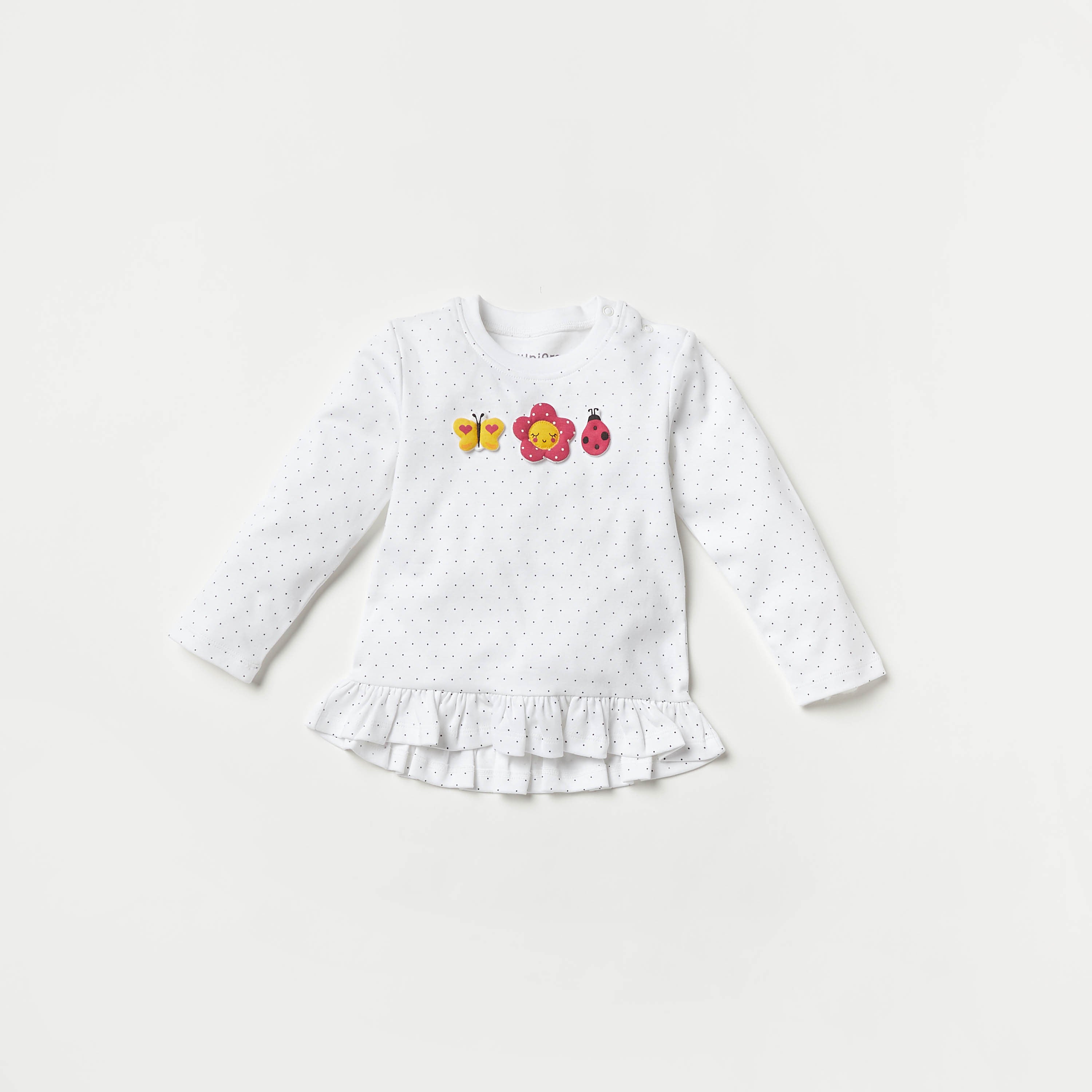 Juniors Printed Long Sleeves Top and Pyjama Set