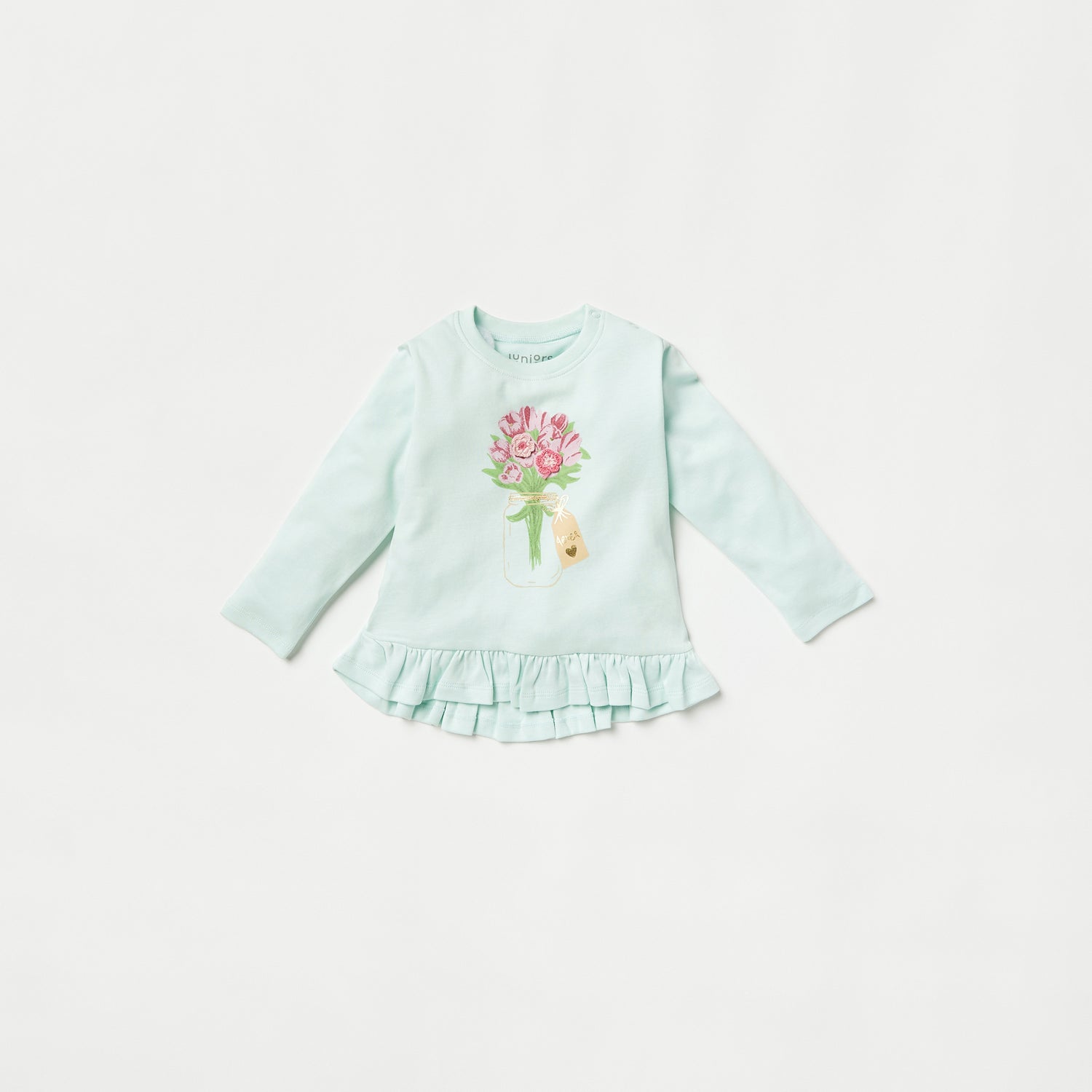 Juniors Printed Long Sleeves Top and Pyjama Set