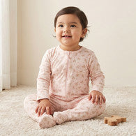 Pack of 3 Juniors Cotton Crew Neck Long Sleeves Sleepsuit with Zip Closure-undefined-image-1