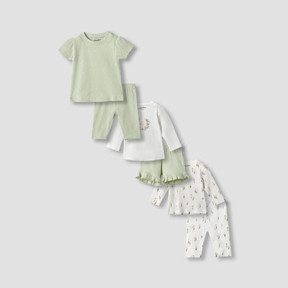 Juniors Printed T-shirts and Pyjamas - Set of 3