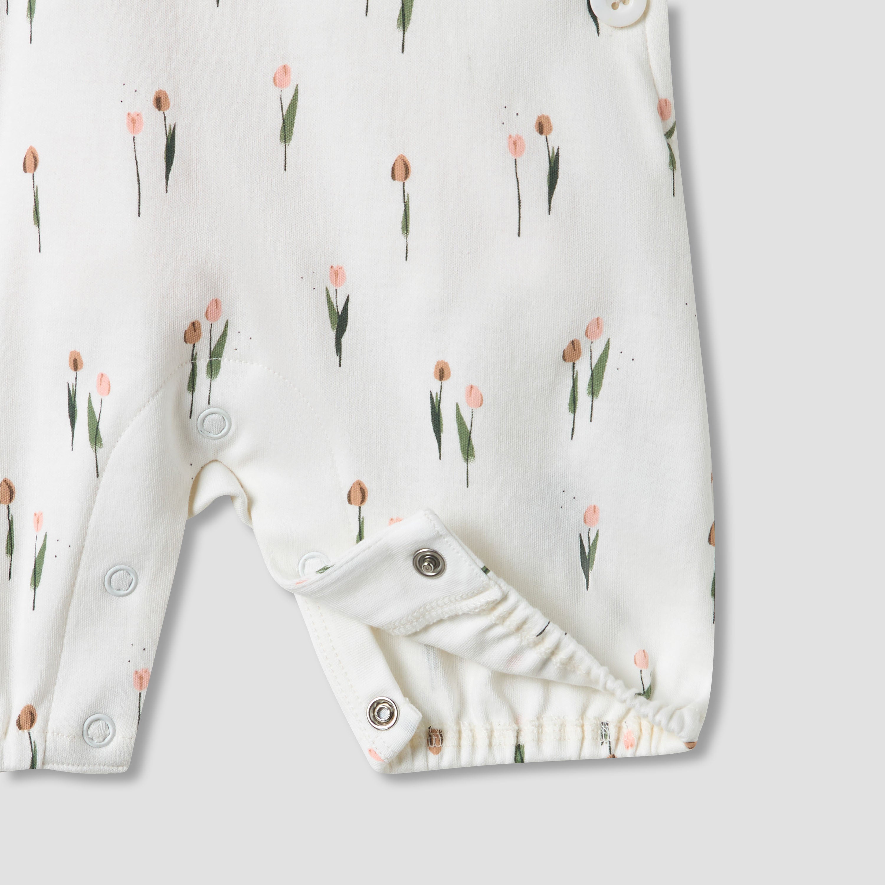 Juniors Floral Print Dungaree and T-shirt Set