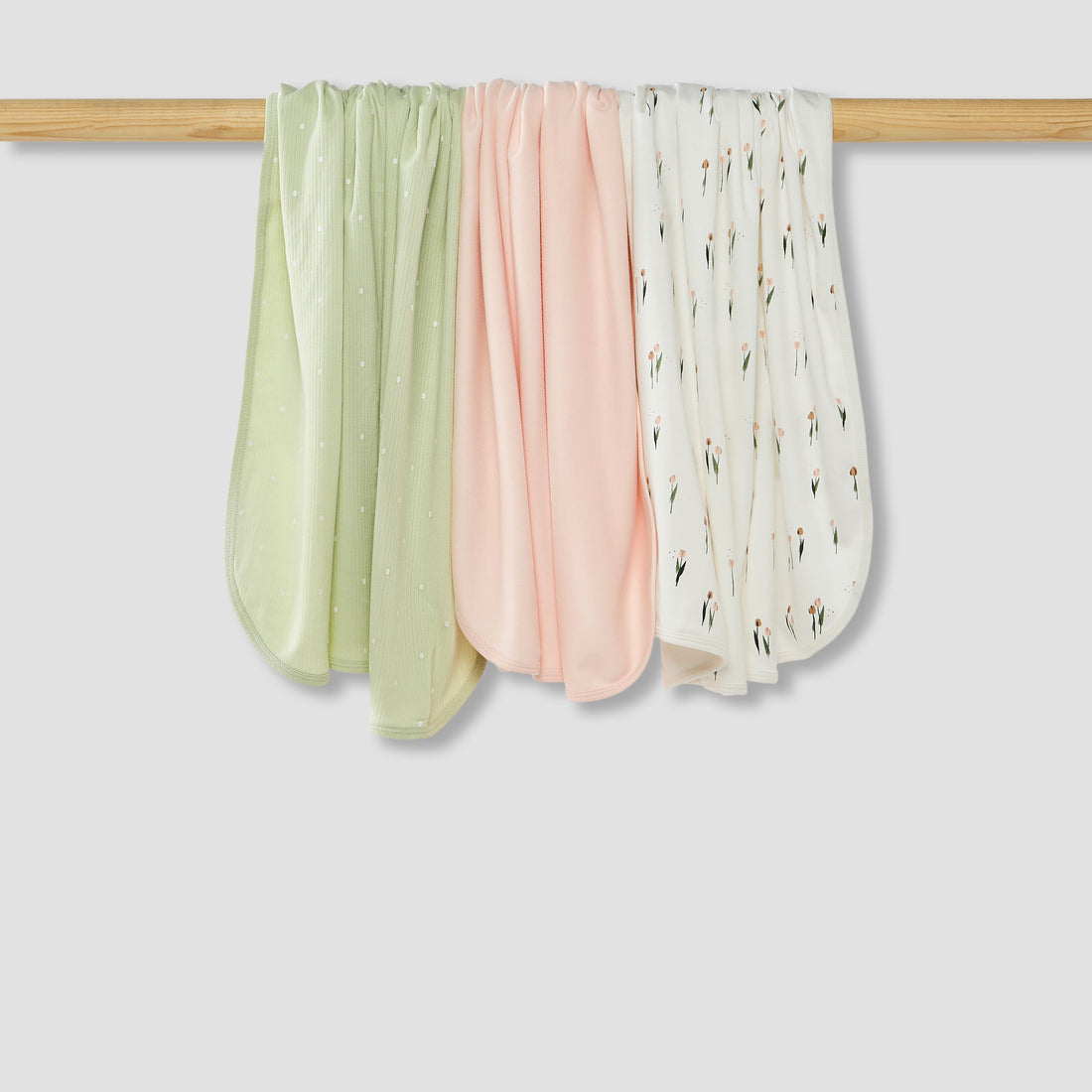 Juniors Assorted Receiving Blanket - Set of 3 - Multicolour / 0-6 mths