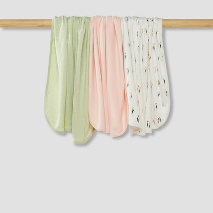 Juniors Assorted Receiving Blanket - Set of 3 - Multicolour / 0-6 mths