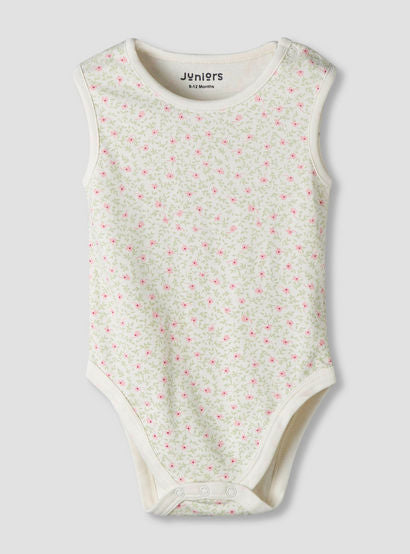 Pack of 7 Juniors Cotton Sleeveless Bodysuit with Floral Print-baby-girls-clothing-bodysuits-image-7
