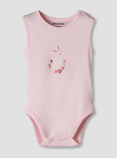 Pack of 7 Juniors Cotton Sleeveless Bodysuit with Floral Print-baby-girls-clothing-bodysuits-image-9