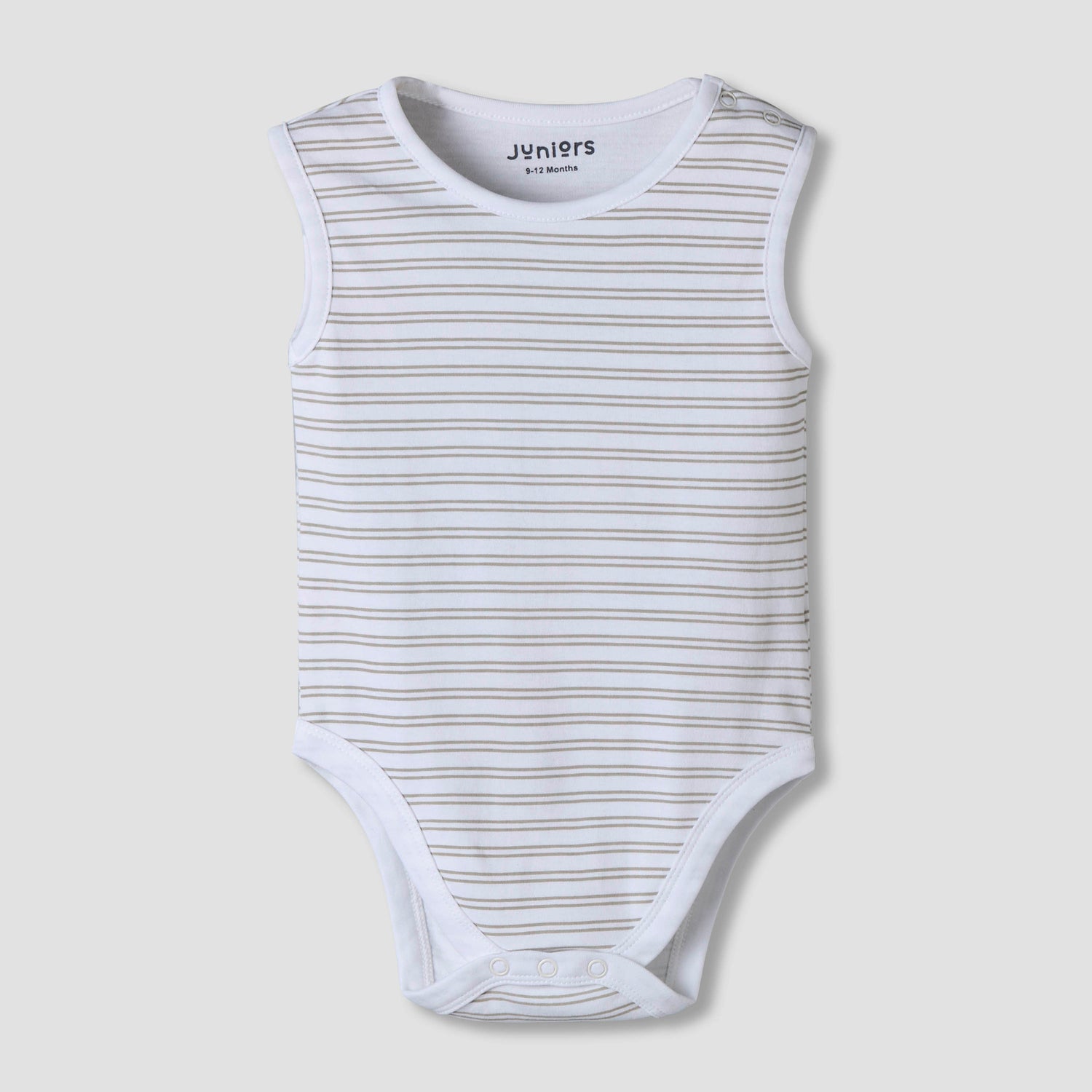 Pack of 7 Juniors Cotton Sleeveless Bodysuit with Assorted Print
