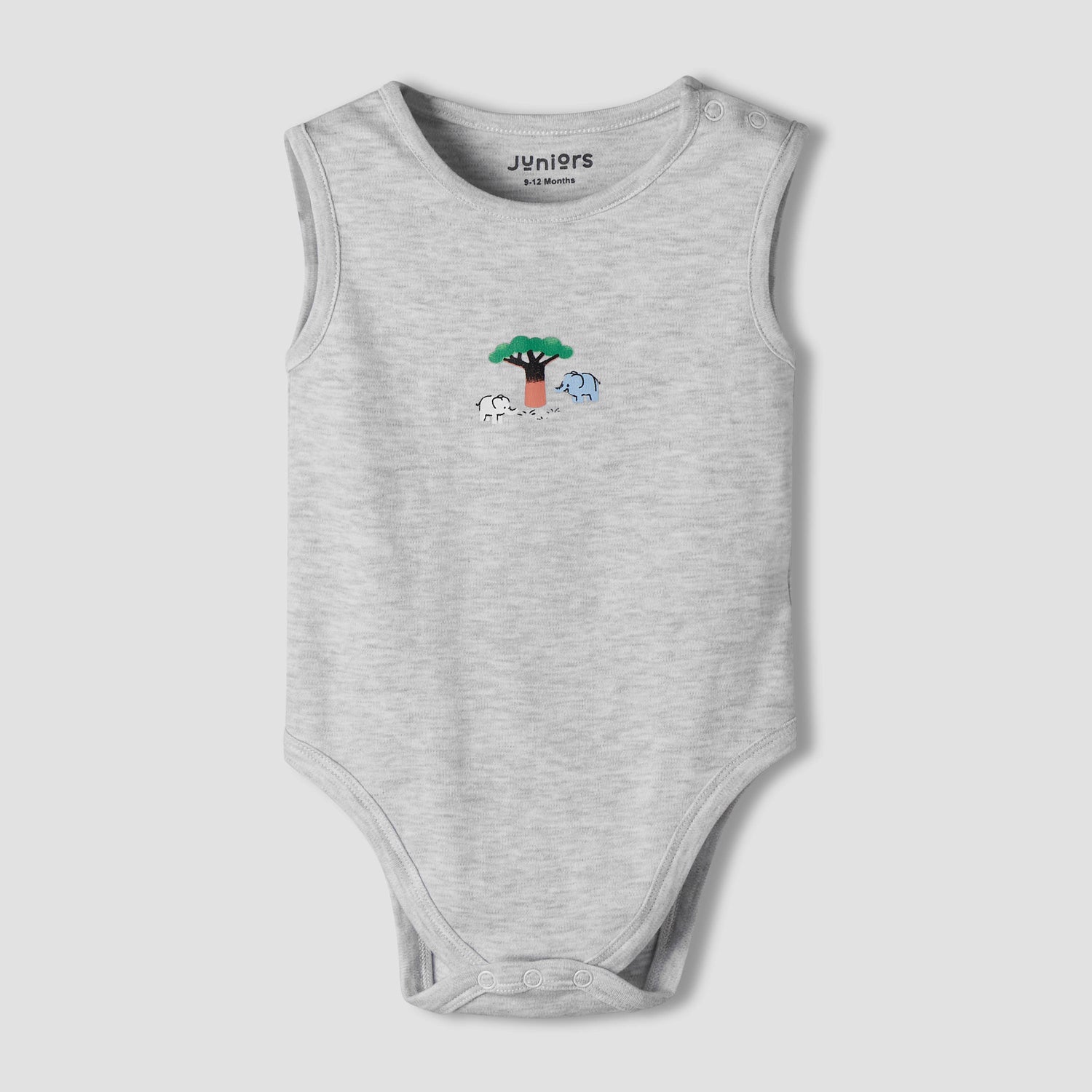 Pack of 7 Juniors Cotton Sleeveless Bodysuit with Assorted Print