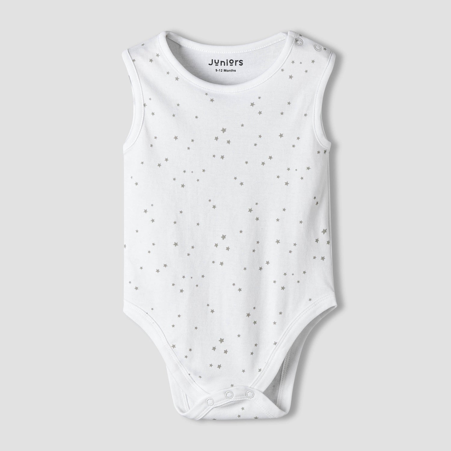Pack of 7 Juniors Cotton Sleeveless Bodysuit with Assorted Print