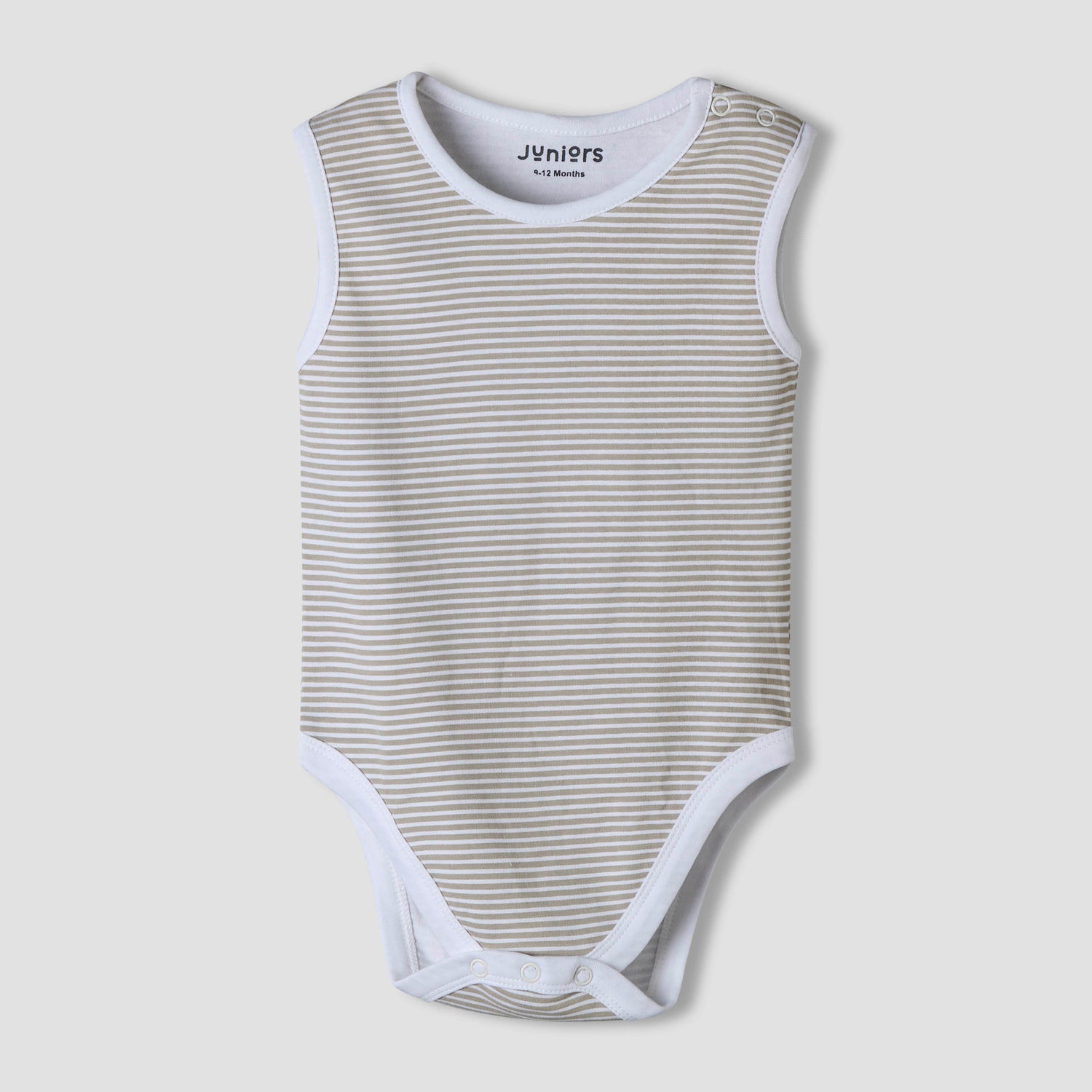 Pack of 7 Juniors Cotton Sleeveless Bodysuit with Assorted Print