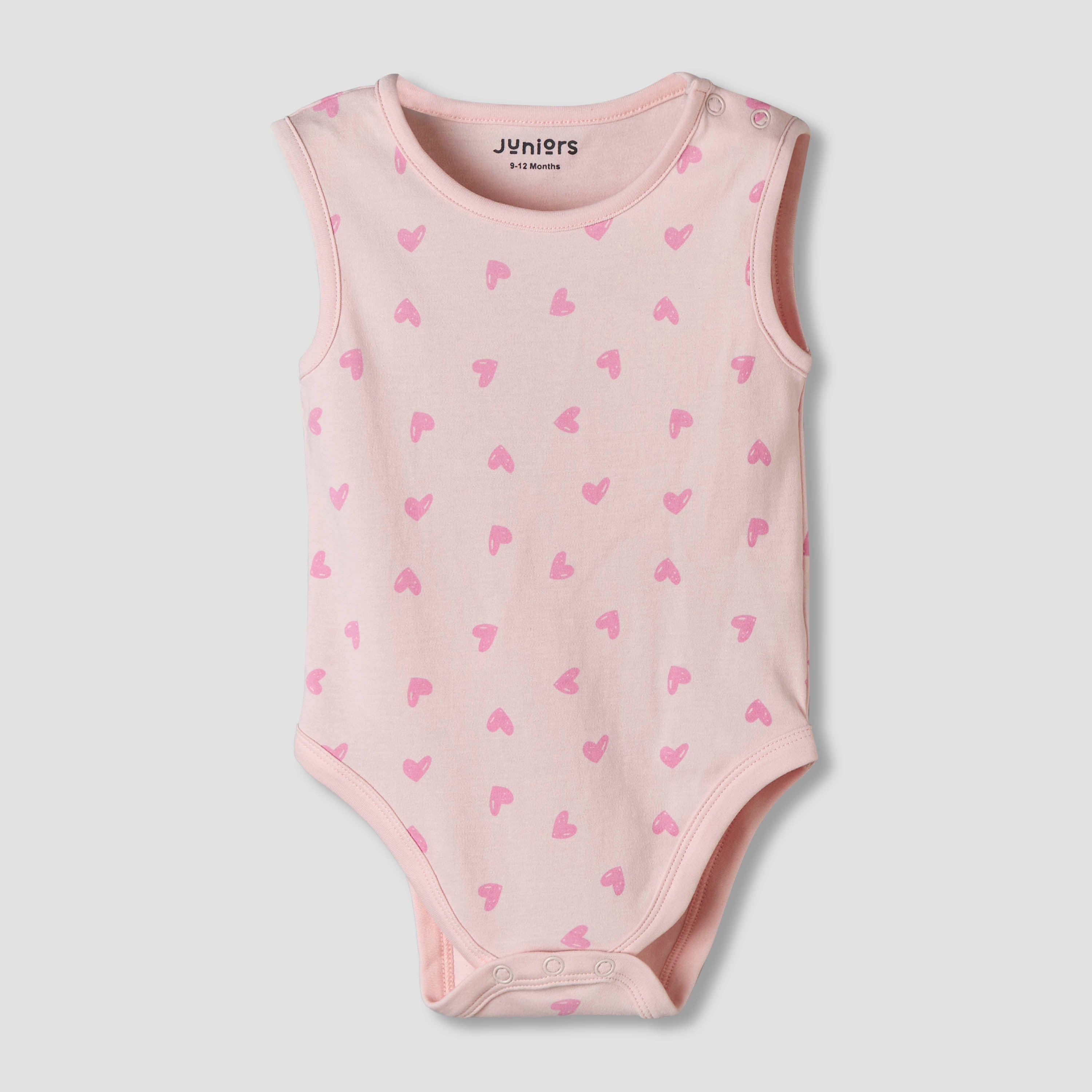 Pack of 7 Juniors Cotton Sleeveless Bodysuit with Unicorn Print
