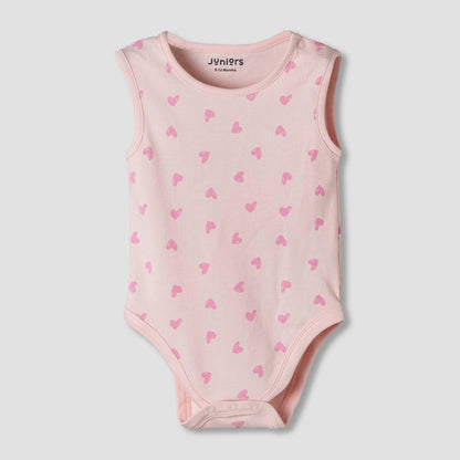 Pack of 7 Juniors Cotton Sleeveless Bodysuit with Unicorn Print