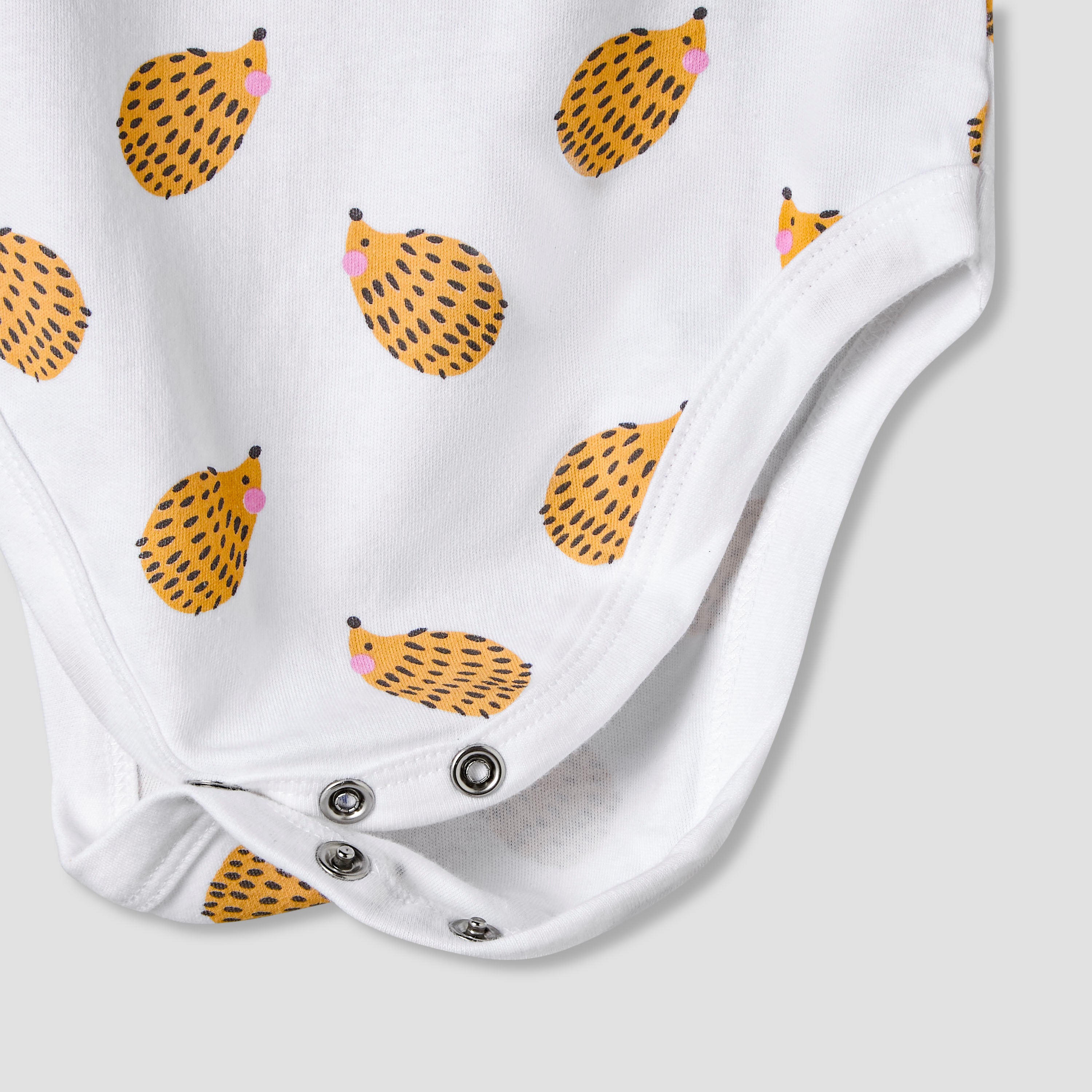 Pack of 7 Juniors Cotton Sleeveless Bodysuit with Assorted Print