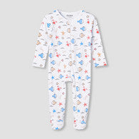Juniors Cotton Round Neck Long Sleeve Sleepsuit with Zip Closure-undefined-image-1