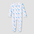 Juniors Cotton Round Neck Long Sleeve Sleepsuit with Zip Closure - Multicolour / 12-18 mths