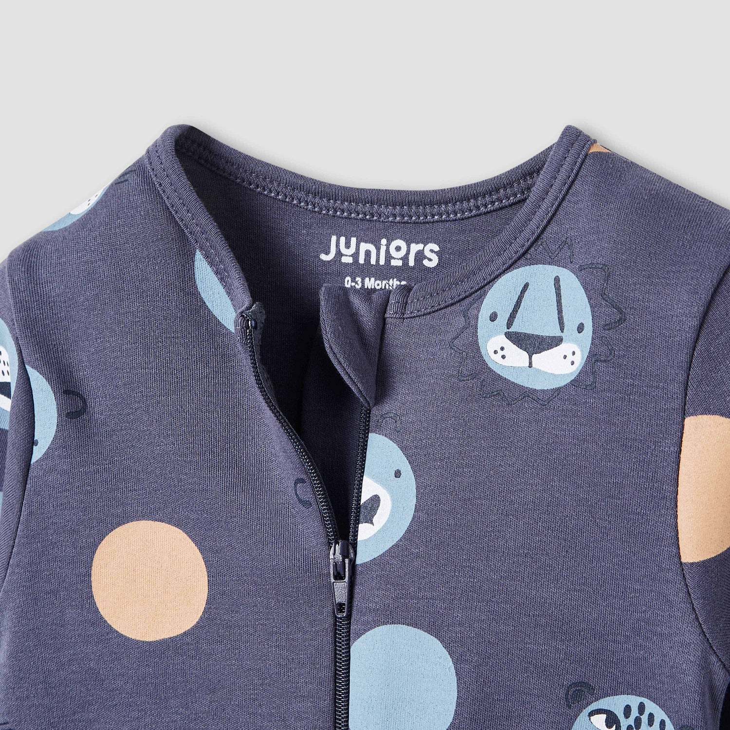 Juniors Printed Closed Feet Sleepsuit with Long Sleeves