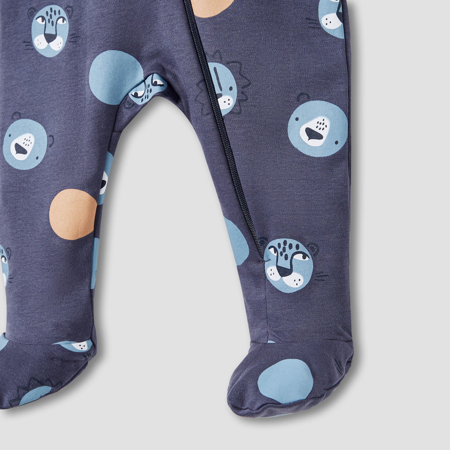 Juniors Printed Closed Feet Sleepsuit with Long Sleeves