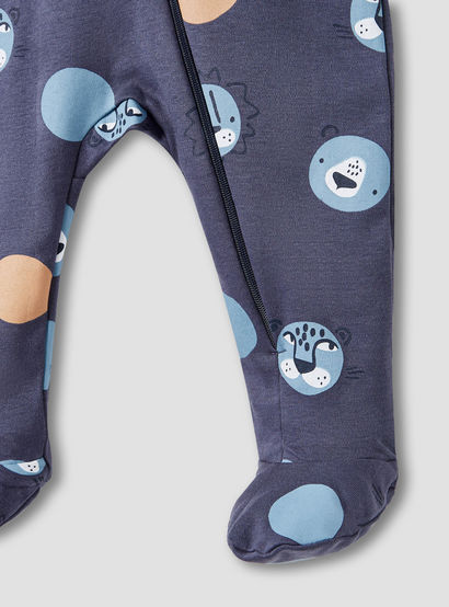 Juniors Printed Closed Feet Sleepsuit with Long Sleeves-baby-boys-clothing-nightwear-sleepsuits-image-4