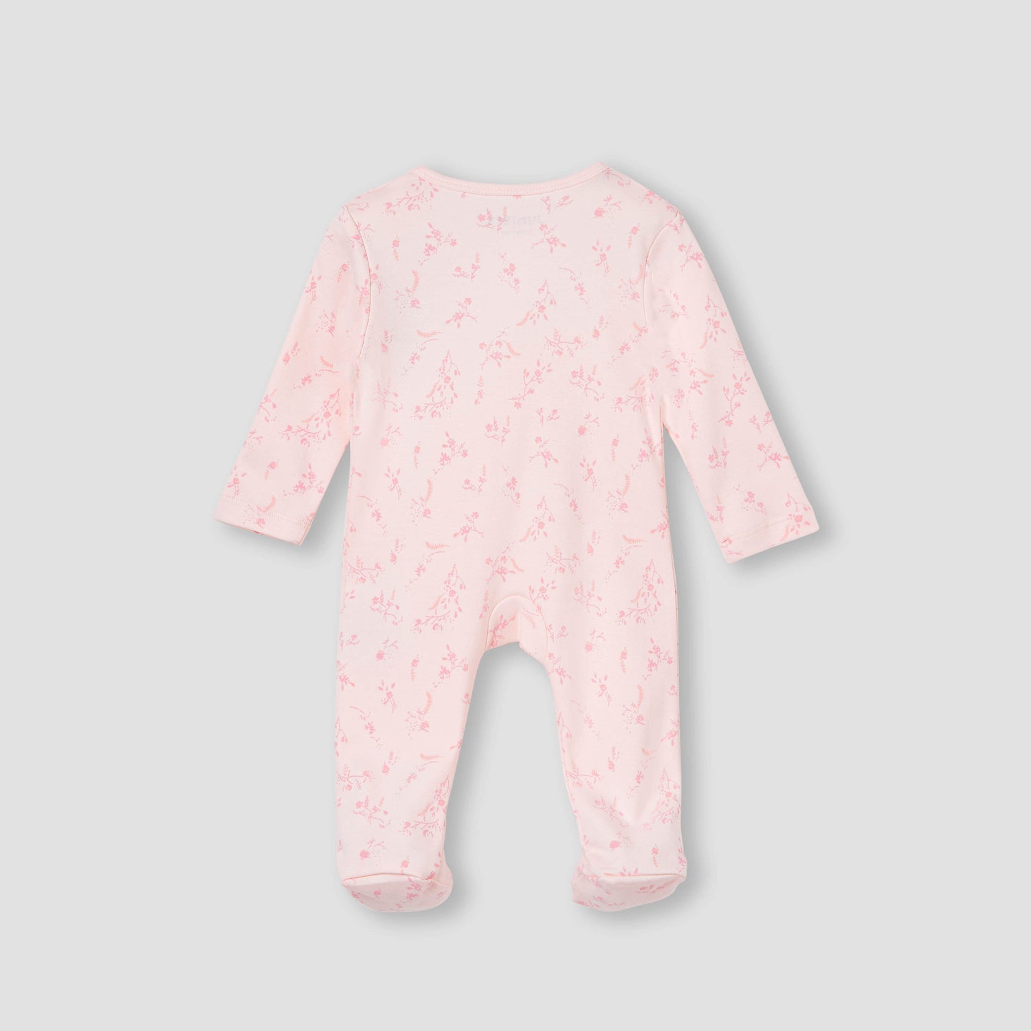 Juniors Floral Print Sleepsuit with Zip Closure