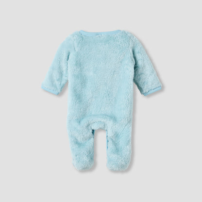 Juniors Faux Fur Textured Sleepsuit with Long Sleeves