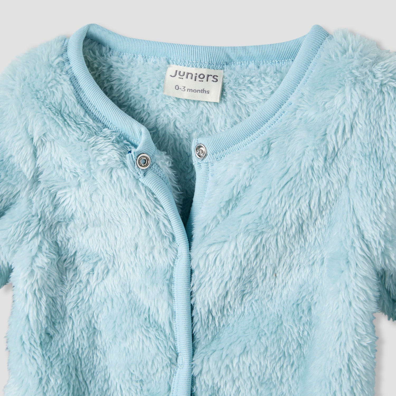 Juniors Faux Fur Textured Sleepsuit with Long Sleeves