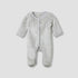 Juniors Crew Neck Sleepsuit with Faux Fur - Polyester - Long Sleeves - Grey / 9-12 mths