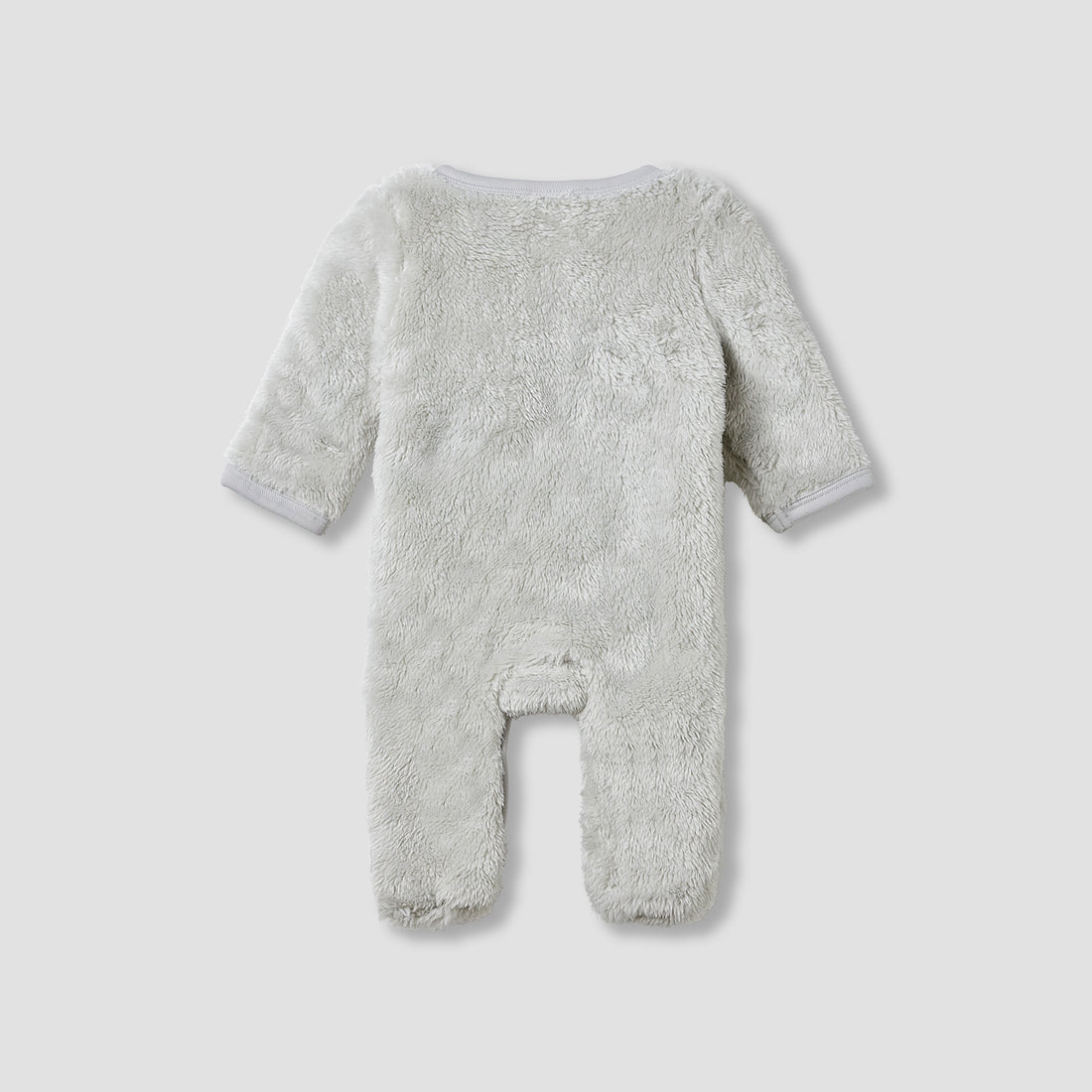 Juniors Crew Neck Sleepsuit with Faux Fur - Polyester - Long Sleeves