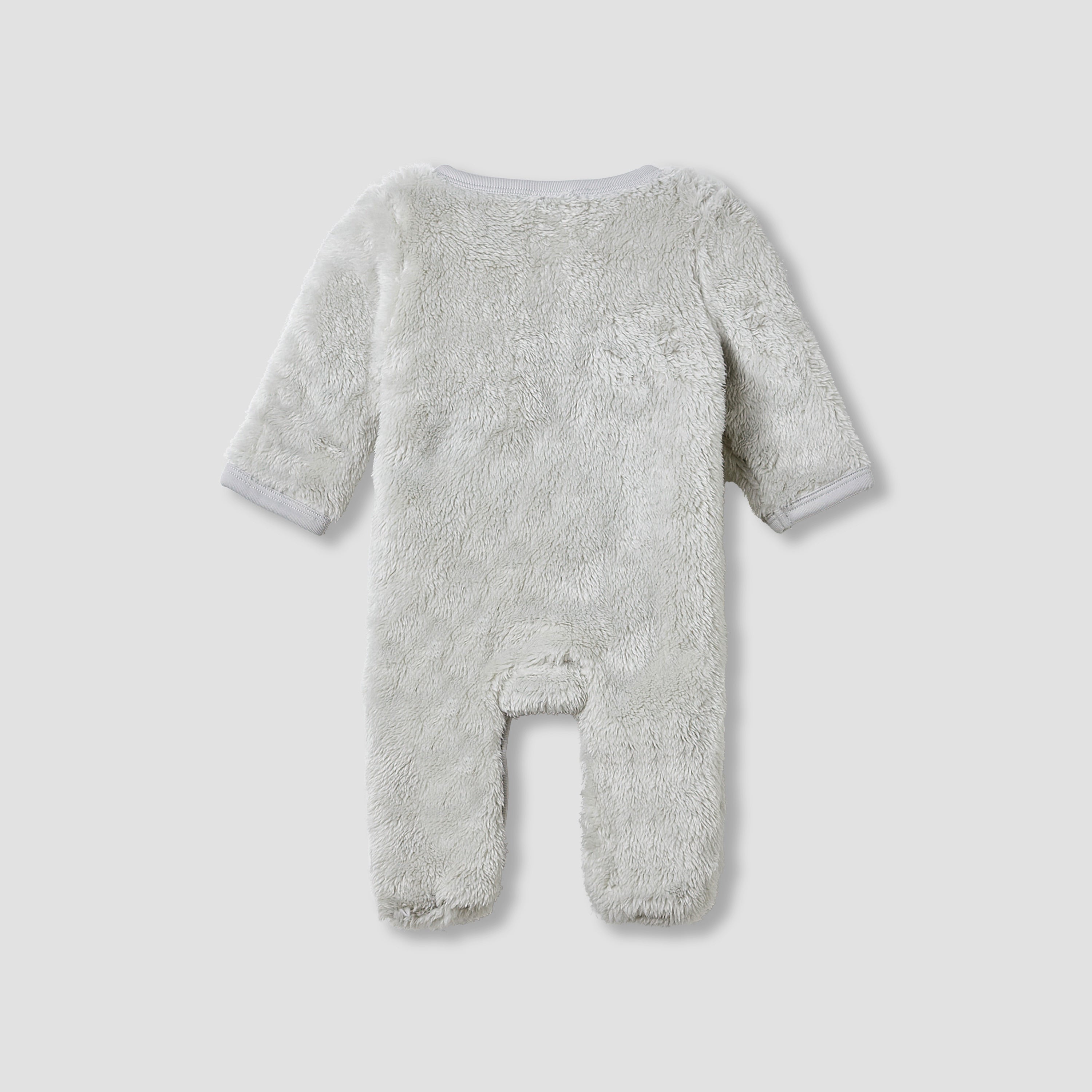 Juniors Crew Neck Sleepsuit with Faux Fur - Polyester - Long Sleeves