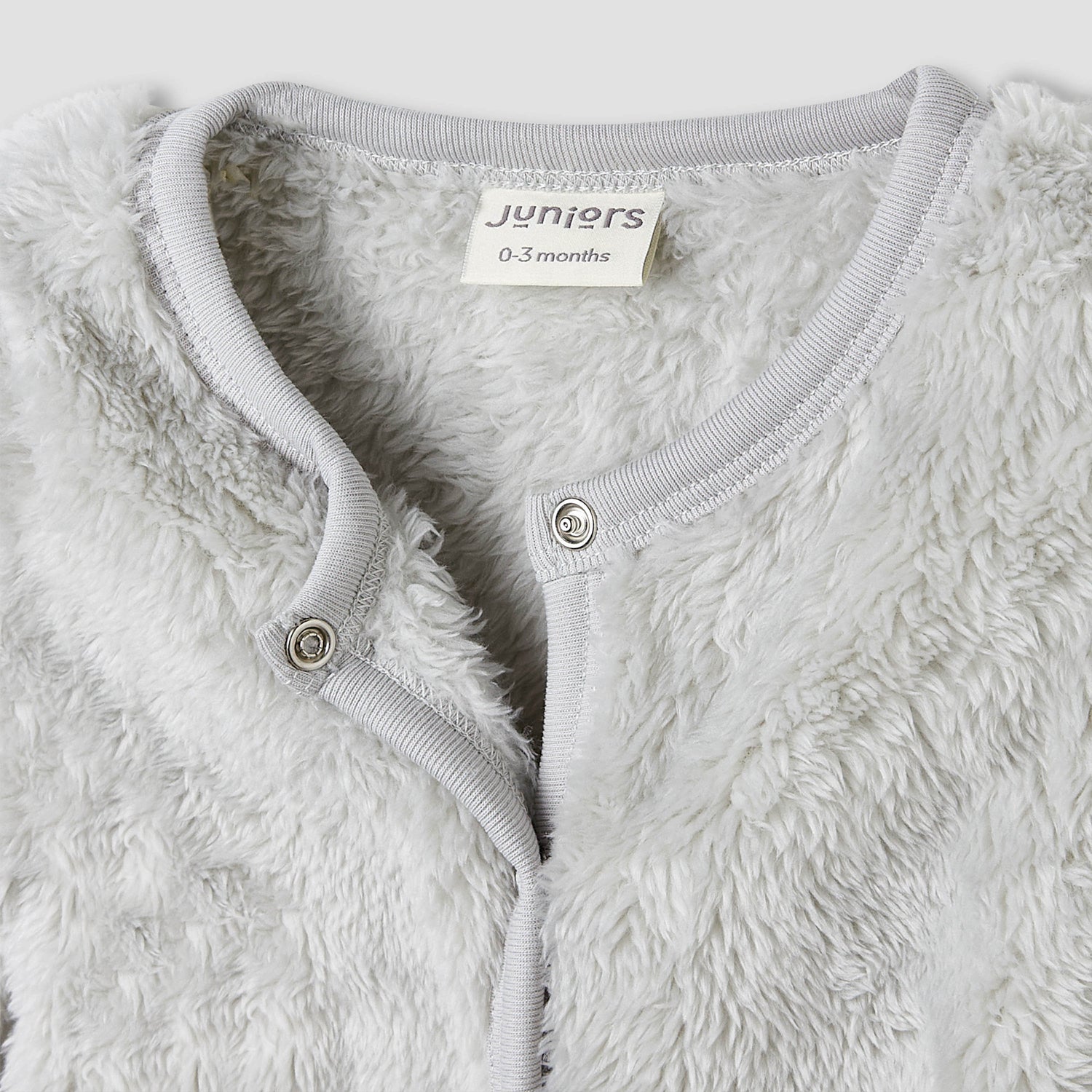 Juniors Crew Neck Sleepsuit with Faux Fur - Polyester - Long Sleeves