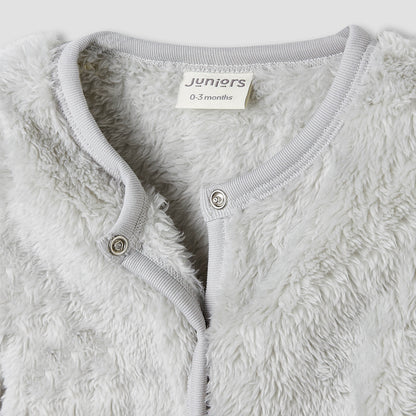 Juniors Crew Neck Sleepsuit with Faux Fur - Polyester - Long Sleeves