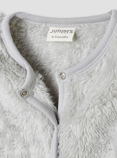 Juniors Crew Neck Sleepsuit with Faux Fur - Polyester - Long Sleeves-baby-boys-clothing-nightwear-sleepsuits-image-3