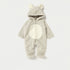 Juniors Faux Fur Textured Hooded Sleepsuit with Zip Closure