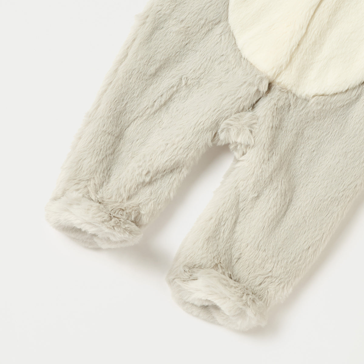 Juniors Faux Fur Textured Hooded Sleepsuit with Zip Closure