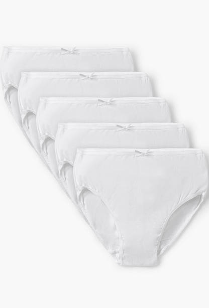 Juniors Solid 5-Piece Brief Set-undefined-image-1