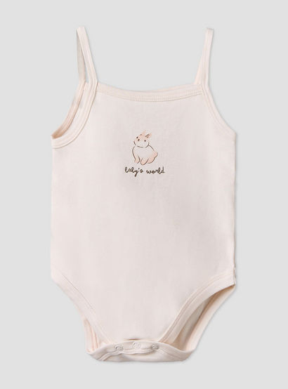 Pack of 3 Juniors Cotton Square Neck Sleeveless Bodysuit with Bunny Print-baby-girls-clothing-bodysuits-image-2