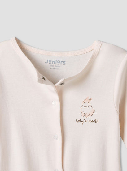 Set of 2 Juniors Round Neck Sleepsuit with Romper-baby-girls-clothing-nightwear-sleepsuits-image-5
