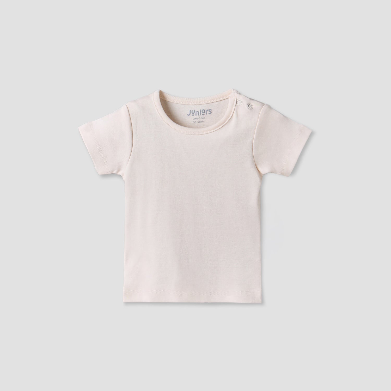 Juniors Round Neck Short Sleeves T-shirt and Dungaree Set with Bunny Print