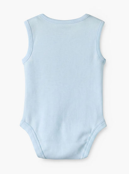 Pack of 3 Juniors Crew Neck Sleeveless Bodysuit with Cute Print-baby-boys-clothing-bodysuits-image-4