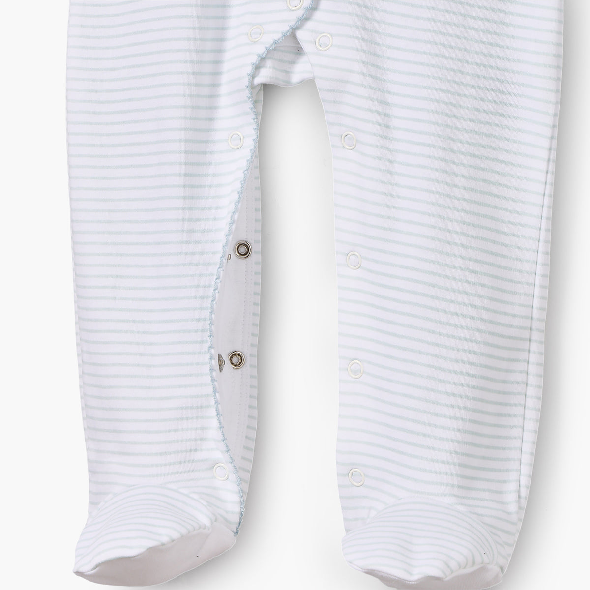 Juniors Cotton Crew Neck Long Sleeves Sleepsuit with Aquatic Print