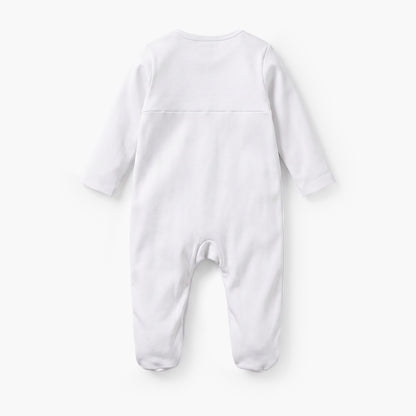 Juniors Cotton Crew Neck Long Sleeves Sleepsuit with Aquatic Print