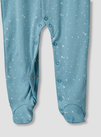 Pack of 2 Juniors Cotton Long Sleeves Sleepsuit with Space Print-baby-boys-clothing-nightwear-sleepsuits-image-6
