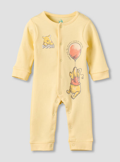 Set of 2 Disney Cotton Round Neck Sleepsuit and Romper with Winnie the Pooh Print-baby-boys-clothing-nightwear-sleepsuits-image-3