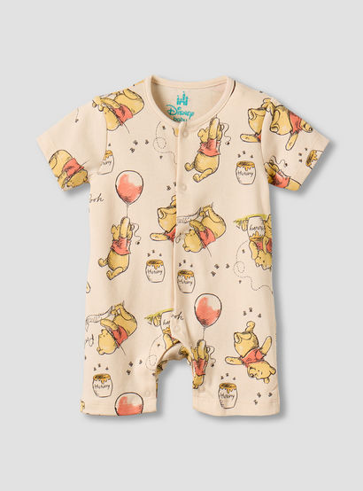Set of 2 Disney Cotton Round Neck Sleepsuit and Romper with Winnie the Pooh Print-baby-boys-clothing-nightwear-sleepsuits-image-4