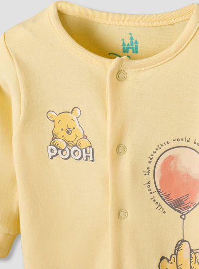 Set of 2 Disney Cotton Round Neck Sleepsuit and Romper with Winnie the Pooh Print-baby-boys-clothing-nightwear-sleepsuits-image-5