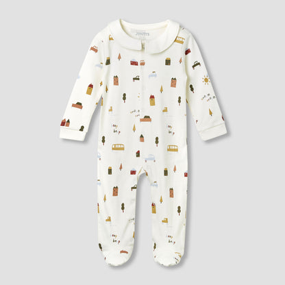 Juniors Printed Sleepsuit with Long Sleeves